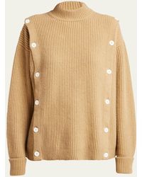 Setchu - Button Wool Cashmere Sweater - Lyst