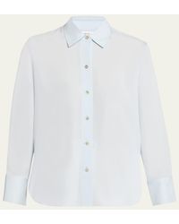 Vince - Classic Button-Front Blouse - Lyst