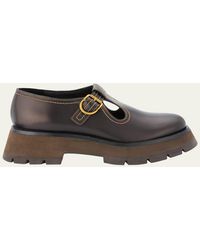 3.1 Phillip Lim - Kate Lug-Sole Mary Jane Loafers - Lyst