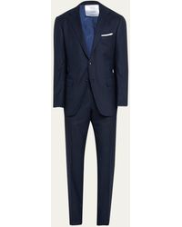 Kiton - Double Pinstripe Cashmere Suit - Lyst
