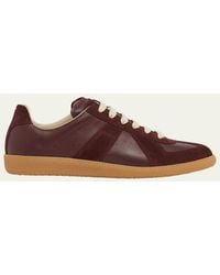 Maison Margiela - Replica Suede & Leather Sneakers - Lyst