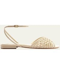 Alexandre Birman - Lilian Leather Flat Sandals - Lyst