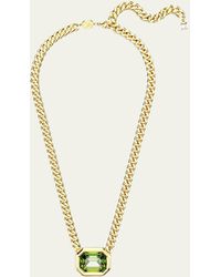 Swarovski - Millenia Octagon-cut Crystal Pendant Chain Necklace - Lyst