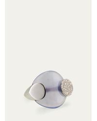 Tabayer - 18K Diamond And Chalcedony Ring - Lyst