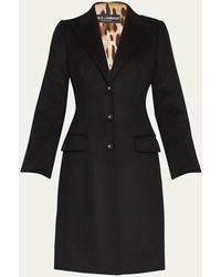 Dolce & Gabbana - Single-breasted Wool-cashmere Long Top Coat - Lyst