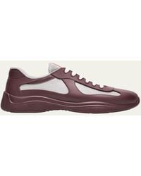 Prada - Americas Cup Rubber Trainer Sneakers - Lyst
