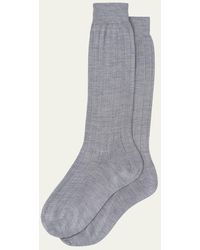 Miu Miu - Ribbed Silk Socks - Lyst