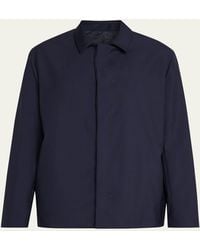 Kiton - Wool Hidden Button-Front Bomber Jacket - Lyst