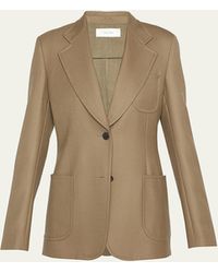 The Row - Milto Single-breasted Wool Jacket - Lyst