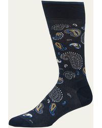 Marcoliani - Paisley Intarsia Mid-calf Socks - Lyst