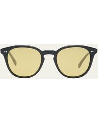 Oliver Peoples - Acetate Round Sunglasses - Lyst