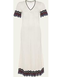 Eres - Luna Chevron Striped Knit Maxi Dress - Lyst