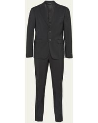 Prada - Wool-Mohair Solid Suit - Lyst