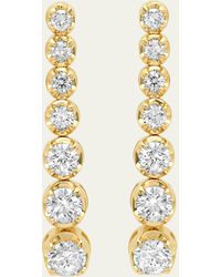 Jennifer Meyer - 18k Gold 7-diamond Tennis Stud Earrings - Lyst