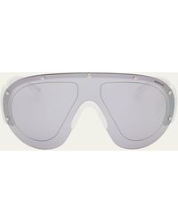 Moncler - Rapide Plastic Shield Sunglasses - Lyst