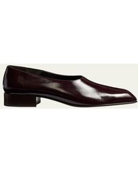 KHAITE - Colt Leather Slip-On Loafers - Lyst