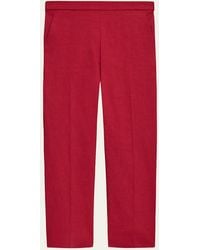 Theory - Treeca Good Linen Cropped Pull-On Ankle Pants - Lyst