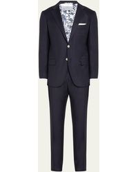 Kiton - Solid Wool Twill Suit - Lyst