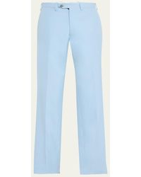 Kiton - Flat-Front Twill Pants - Lyst