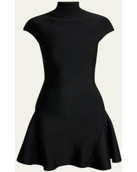 Givenchy - Cap-Sleeve Fit-And-Flare Mini Dress - Lyst