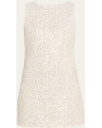 Alice + Olivia - Cade Embellished Tweed Mini Dress - Lyst
