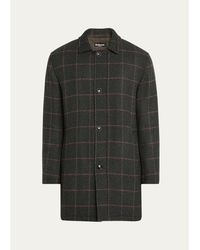 Kiton - Loden Cashmere Windowpane Car Coat - Lyst