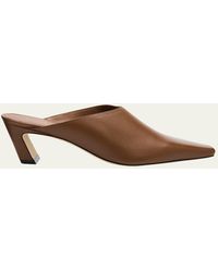 Stuart Weitzman - 50Mm Stassi Leather Mules - Lyst