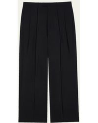 Givenchy - Double Pleated Wide-Leg Trousers - Lyst