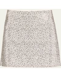 Alice + Olivia - Riley Sequined A-line Mini Skirt - Lyst