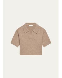 Helmut Lang - Cropped Wool Polo - Lyst
