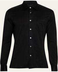 Kiton - Nerano Jersey Pocket Button-Down Shirt - Lyst