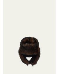 Pologeorgis - Merino Shearling Trapper Hat - Lyst