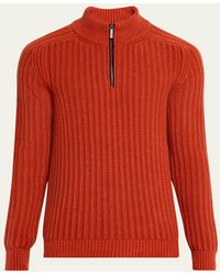 Iris Von Arnim - Eugene Half-Zip Cashmere Pullover - Lyst