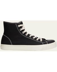 Maison Margiela - Tabi Toe Canvas High-top Sneakers - Lyst