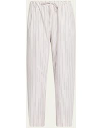 The Row - Hypnosta Striped Straight-Leg Drawstring Pants - Lyst