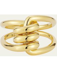 WALTERS FAITH - Huxley 18k Yellow Gold Single Coil Link Ring - Lyst