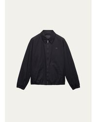 Prada - Cotton Poplin Zip-Front Jacket - Lyst