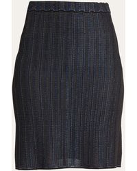 Ferragamo - Multicolor Knit Mini Skirt - Lyst