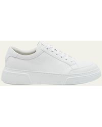 Giorgio Armani - Platform Leather Low-top Sneakers - Lyst