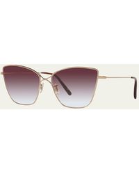 Oliver Peoples - Marlyse Oversized Metal Cat-eye Sunglasses - Lyst