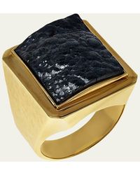 Jorge Adeler - Hematite 18k Gold Ring - Lyst