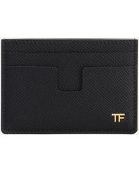 Tom Ford - Leather Money Clip Card Holder - Lyst