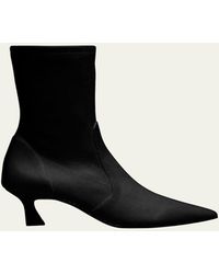 Stuart Weitzman - 50Mm Vinnie Stretch Leather Booties - Lyst