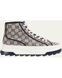 Gucci - Tennis Treck GG High-top Sneakers - Lyst
