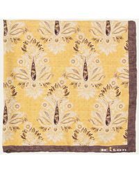 Kiton - Silk Floral Pocket Square - Lyst