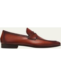 Magnanni - Sasso Leather Penny Loafers - Lyst