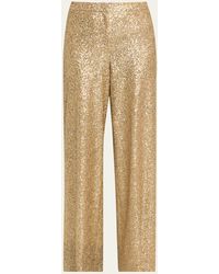 Prabal Gurung - Sequined Wide Leg Trousers - Lyst