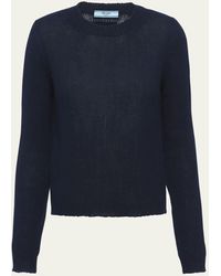 Prada - Long Sleeve Cashmere Sweater - Lyst