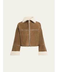 Yves Salomon - Short Suede Jacket - Lyst