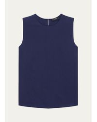 Theory - Silk Straight Shell Top - Lyst